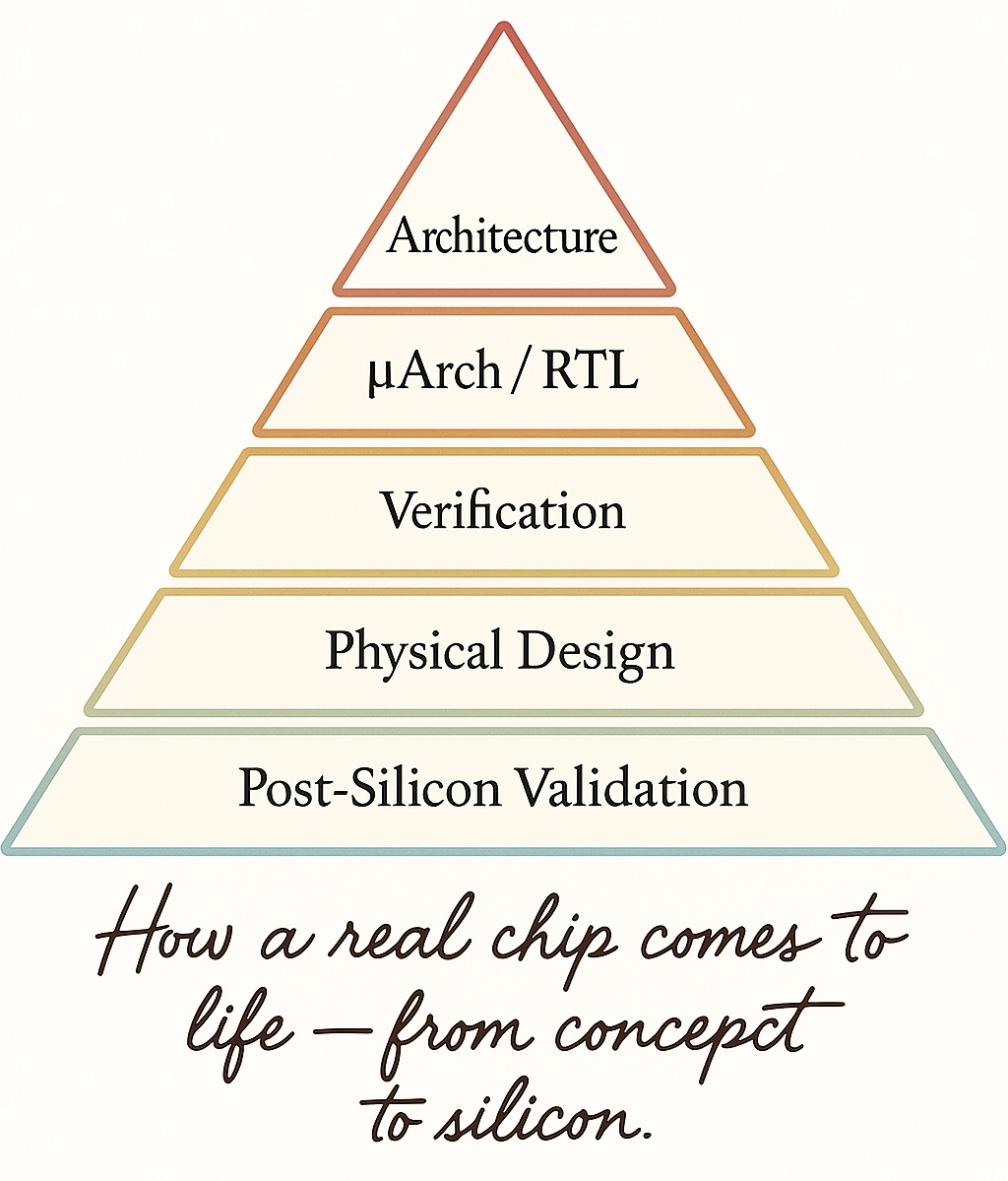 SoC design hierarchy pyramid